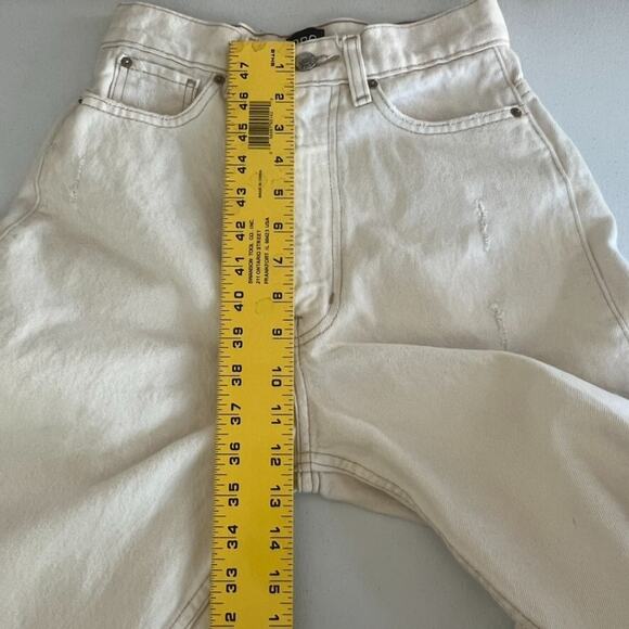 BDG Jeans Womens Size 24 Wide Leg Ivory High Rise Extreme Baggy 5 Pocket Style - Picture 8 of 9